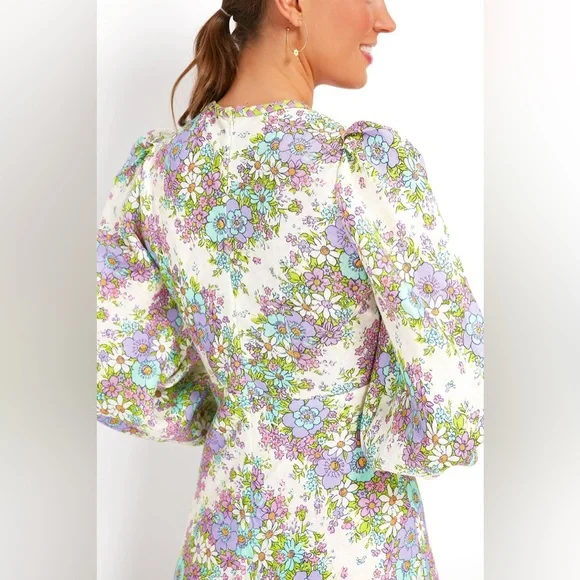 Alemais Petal Agnes Linen Midi Dress - Picture 5 of 5